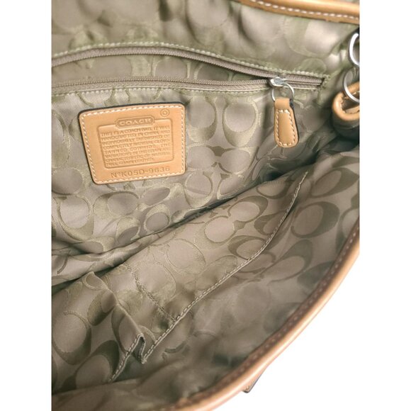 Vintage COACH Soho Flap Satchel in british tan - Picture 6 of 9